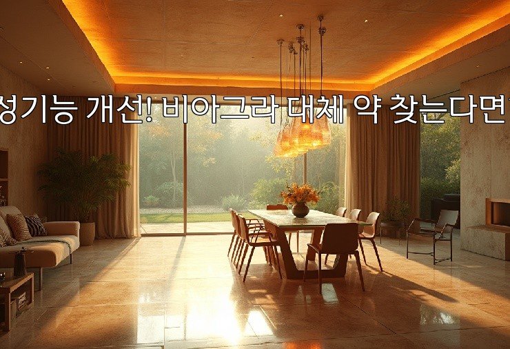 성기능 개선! 비아그라 대체 약 찾는다면?