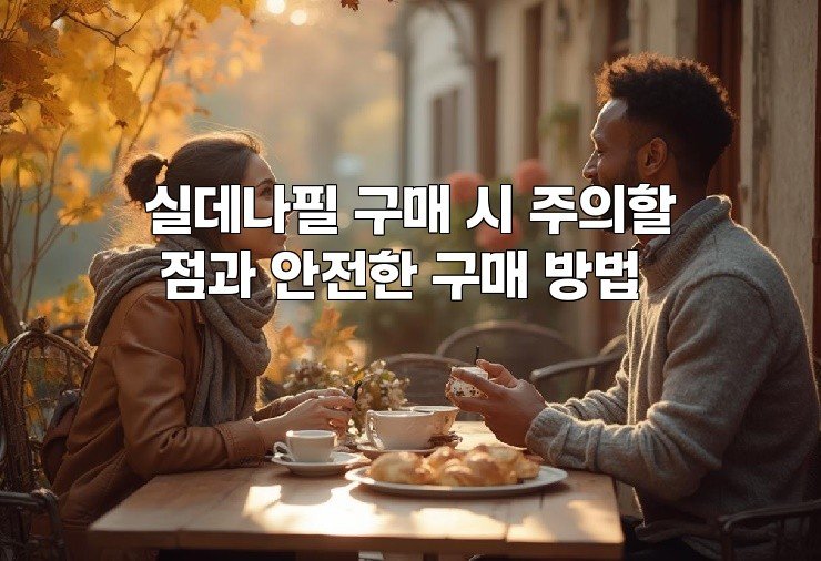실데나필 구매 시 주의할 점과 안전한 구매 방법