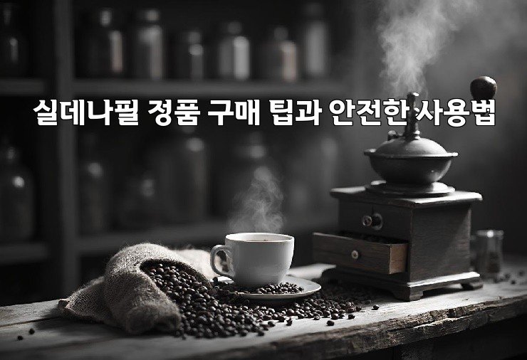 실데나필 정품 구매 팁과 안전한 사용법