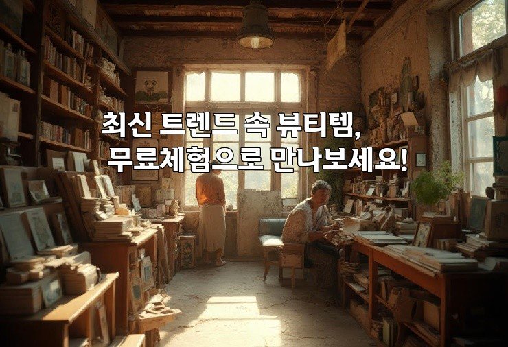 최신 트렌드 속 뷰티템, 무료체험으로 만나보세요!