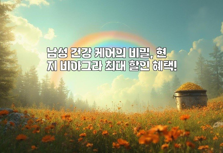 남성 건강 케어의 비밀, 현지 비아그라 최대 할인 혜택!